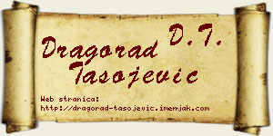 Dragorad Tasojević vizit kartica